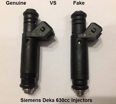 How to spot fake Siemens Deka 630cc / 60lb Injectors